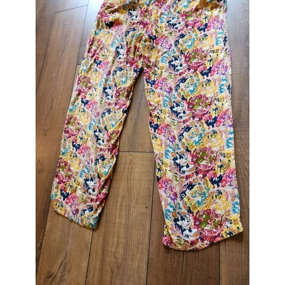 Printed Boho Paisly Floral Print Pants Size Small - Picture 4 of 6